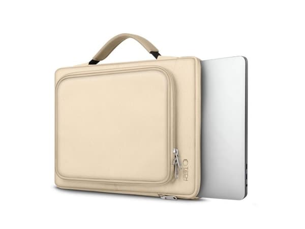 Tech-Protect Basic bag til 15-16" laptop - beige