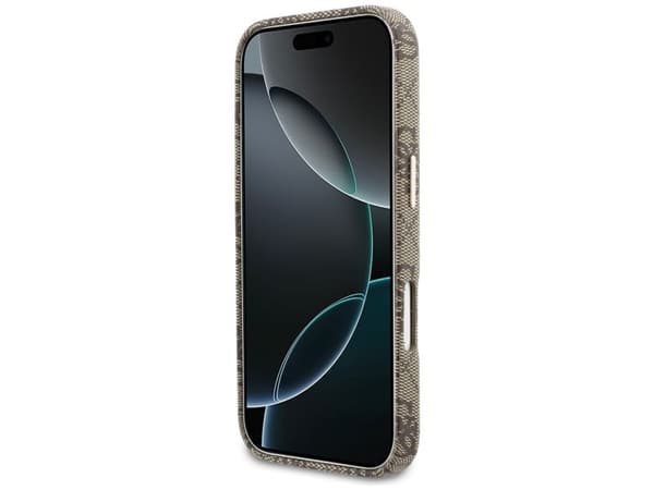 Guess 4G Script MagSafe-deksel for iPhone 17 Pro - brun