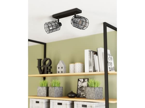 EGLO CONSACA LOFT 2xE27 svart/vit