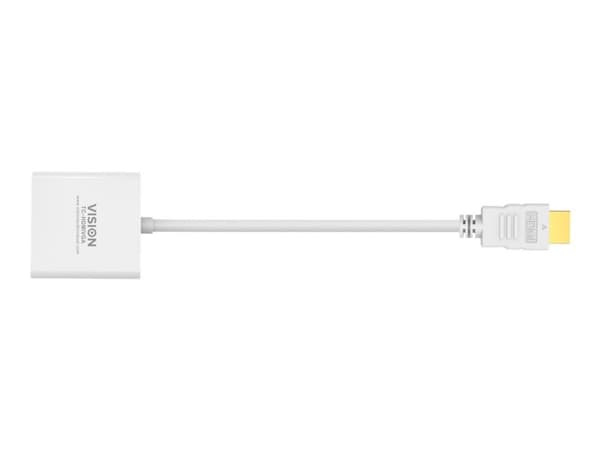 Vision Techconnect - Videotransformator - HDMI - VGA - hvit