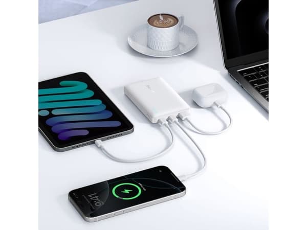Baseus EnerFill FP21 10000 mAh 22.5W USB-A USB-C balta