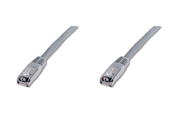 DIGITUS Premium - Patchkabel - RJ-45 (han) til RJ-45 (han) - 5 m - FTP - CAT 5e - booted - grå