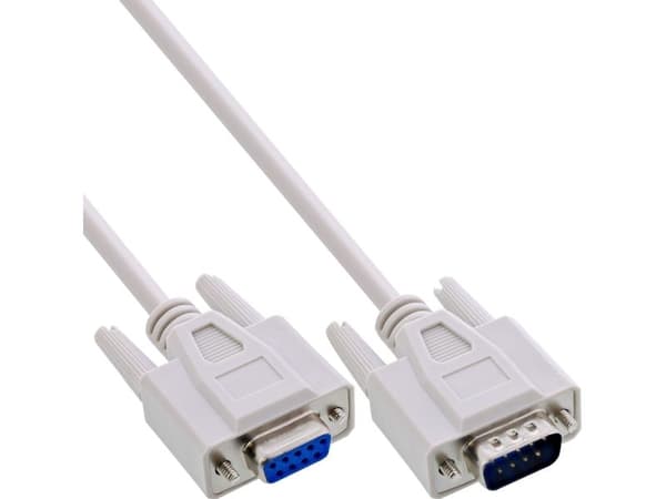 InLine B-12211, Grå, 15 m, DB-9, DB-9, Hankjønn, Hunkjønn