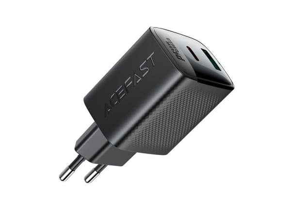 Acefast A106 GaN PD 45W USB-C USB-A Wall Charger - Black