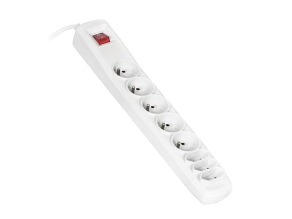 Activejet APN-8G/1,5M-GR, 1,5 m, inomhus, Typ C, Typ E, Typ E, Plast, Grå