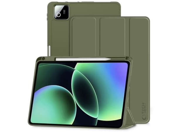 Tech-Protect SmartCase penneetui til Xiaomi Pad 11,2" - oliven