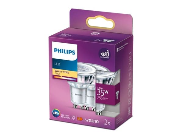 2-pack LED GU10 Spot 35W 255lm