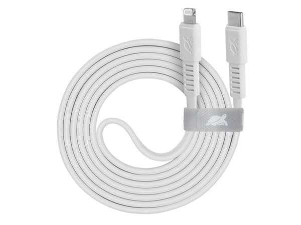 Rivacase 4260709011530, 1,2 m, Lightning, USB C, Hankjønn, Hankjønn, Hvit