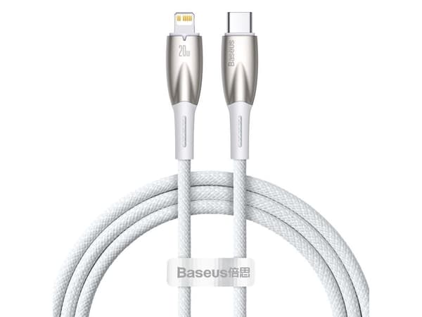 Baseus CADH000002, 1 m, Lightning, USB C, Hankontakt, Hankontakt, Vit