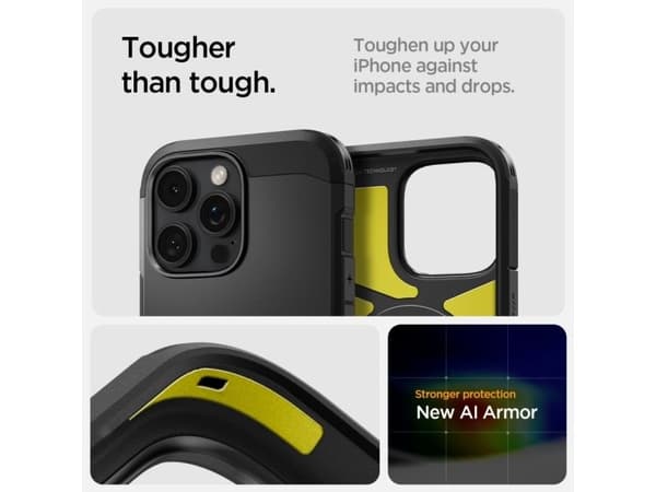 Spigen iPhone 16 Pro Max Case, Apple iPhone 16 Pro Max, Sort