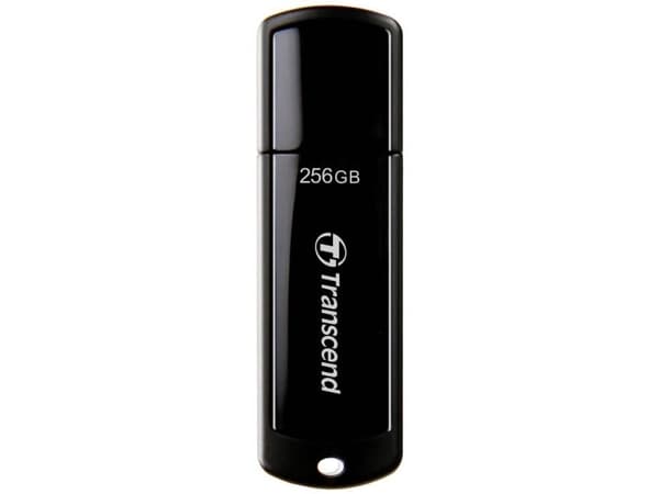 Transcend JetFlash 700 - USB-flashstasjon - 256 GB - USB 3.1 Gen 1 - svart