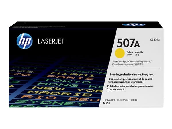 Lasertoner hp 507a ce402a, 6 000 sidor, gul