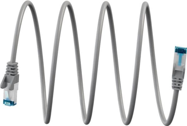 Ultraflexibel patchkabel CAT 6 A, S/FTP (PiMF), grå