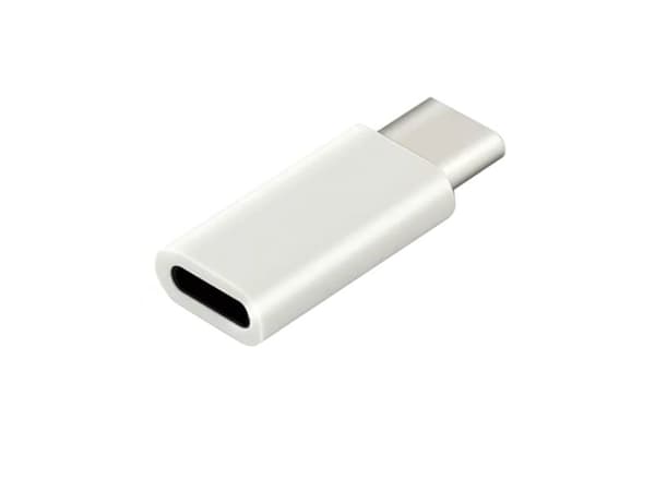 Sinox adapter Lightning - USB C. Hvid