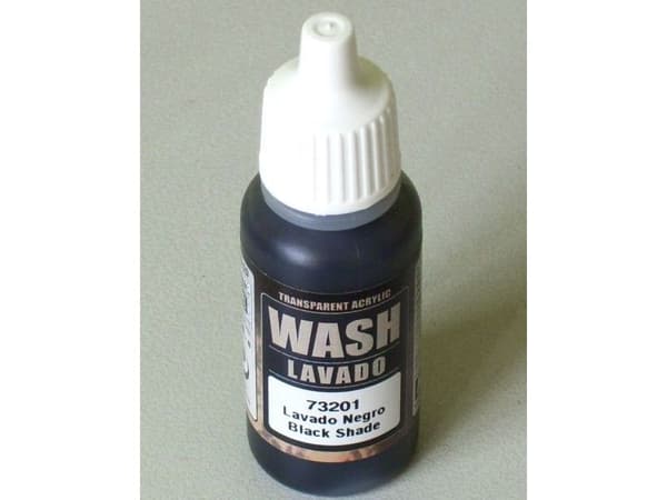 Vallejo 73.201, Svart, Akrylfärg, Vätska, 17 ml, 1 styck