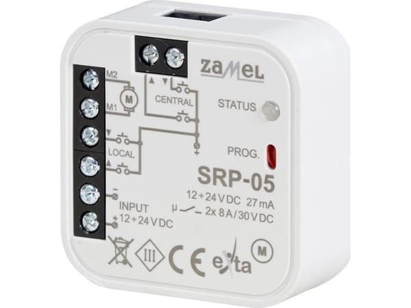 Zamel rull-/persiennestyring innfelt universal 12-24V SRP-05