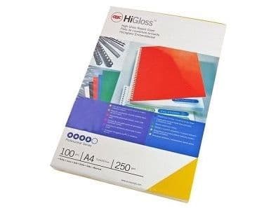 Indbindingsomslag GBC A4 HiGloss sort100