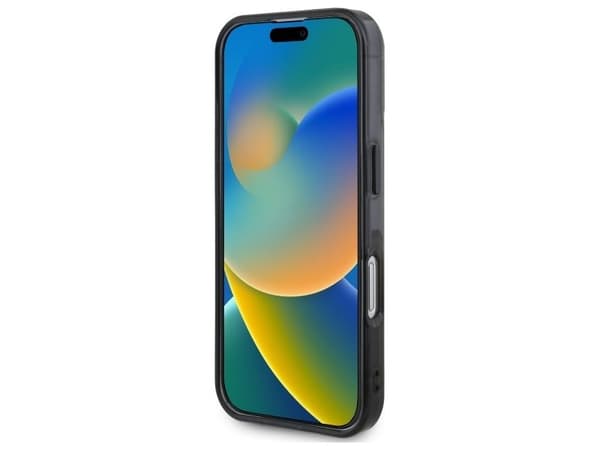 BMW Motosport IML vertikal striper mobildeksel til iPhone 16 - grå