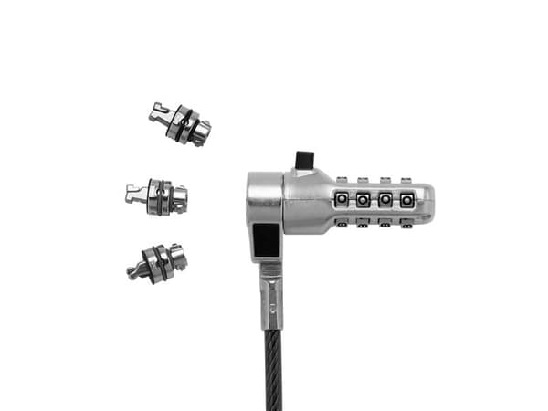 DICOTA - Låskabel för notebook - combination lock, universal - 2 m