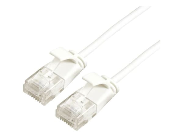 Roline ROLINE GREEN UTP patchkabel Cat.6A (Class EA), LSOH, extra tunn, vit 0,15 m