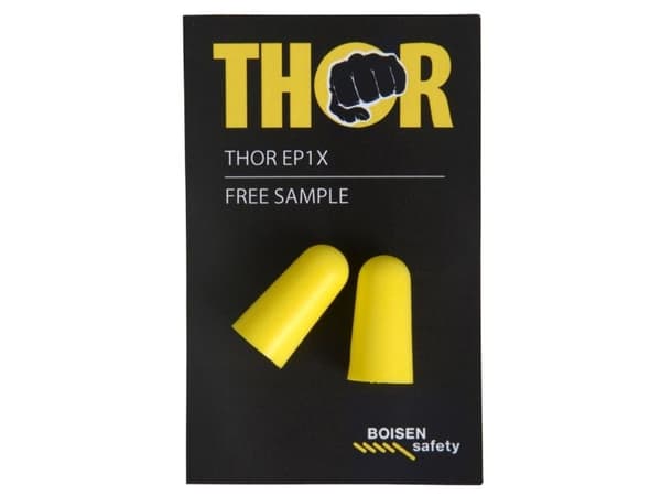Ørepropper, THOR, én størrelse, gule, PU, SNR 37 dB
