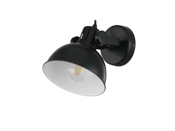 Truro vägglampa E27, svart