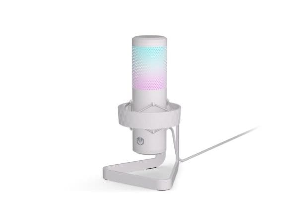 ENDORFY AXIS streaming-mikrofon (vit, USB-C, RGB, 3,5 mm jack)