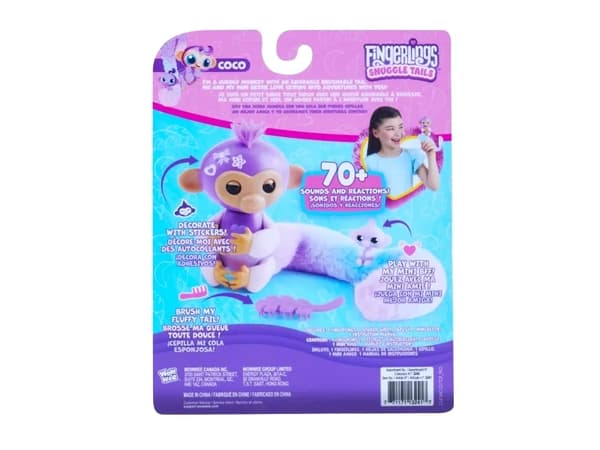Wow Wee 64 cbd Fingerlings surprise monkey monkey soft tail