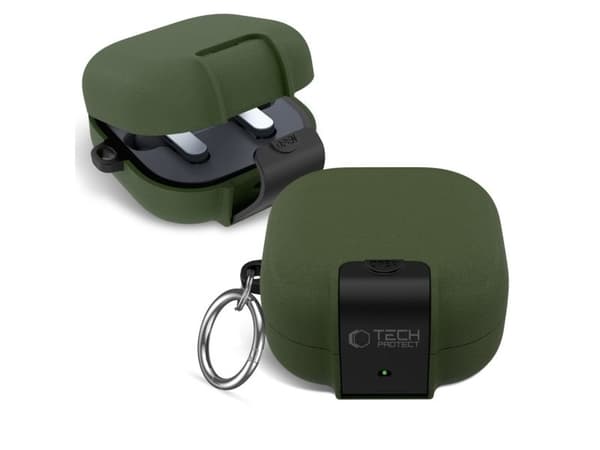 4kom.pl TECH-PROTECT Slim Hook till Samsung Galaxy Buds 4/4 Pro olivgrön