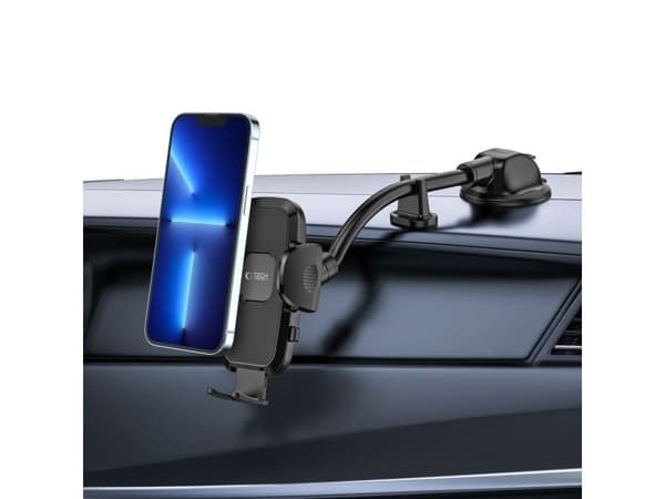 Tech-Protect TECH-PROTECT V3 universal long arm bilholder for frontrute & dashbord, svart