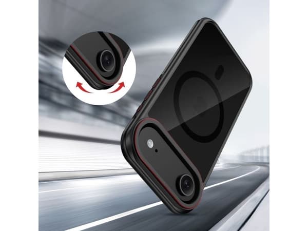 Tech-Protect MagHybrid MagSafe Case for iPhone Air - Black and Red
