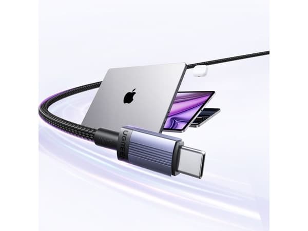 USB-kabel Ugreen USB-C til USB-C 2 m svart/grå (6941876269082)