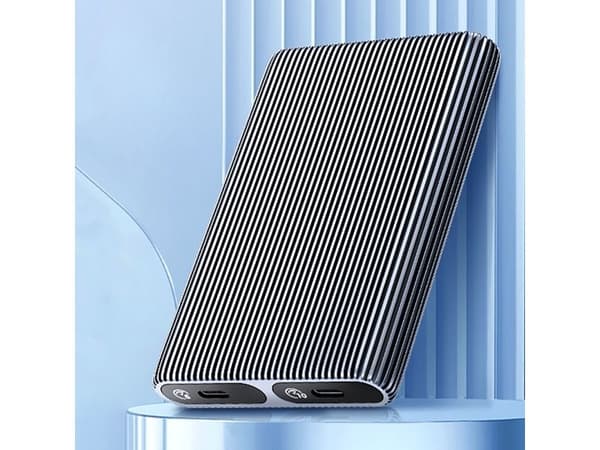 Diskbrønn 2x M.2 SATA+NVME USB-C 3.2 10 Gbps - grå