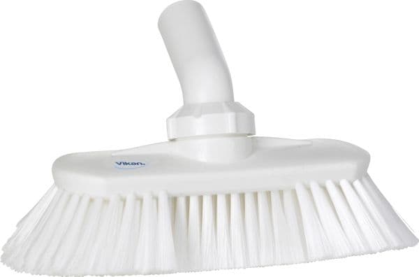 Disk-/tvättborste 240 mm mjuk med vattenflöde vit (st)