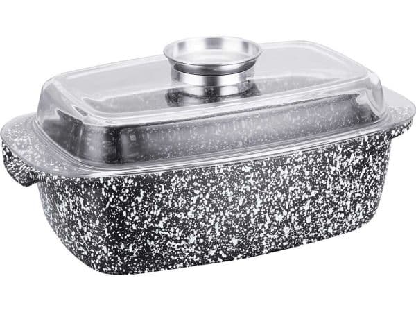 Gryta/bakform 4,5 l, grå marmor, Klausberg