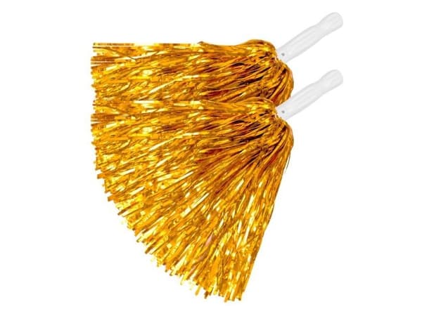 Pom poms i guld, 2 st