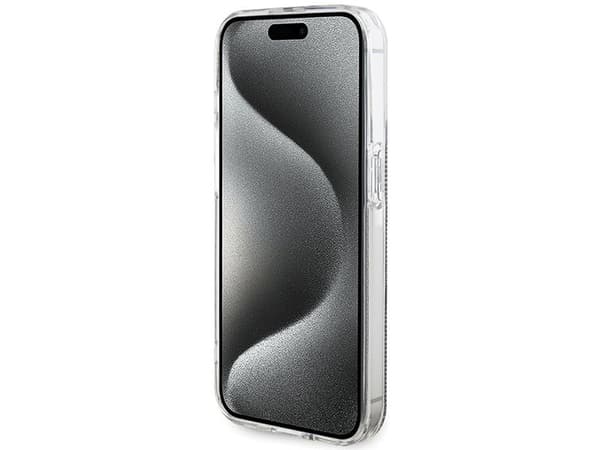 Guess IML 4G guldrandigt skal till iPhone 15 Pro - brun