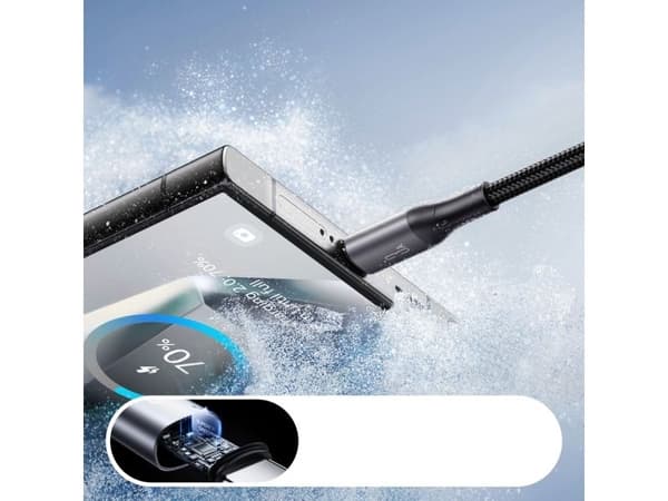 Joyroom USB-A - USB-C 2 m USB-kaapeli Musta (6956116798291)