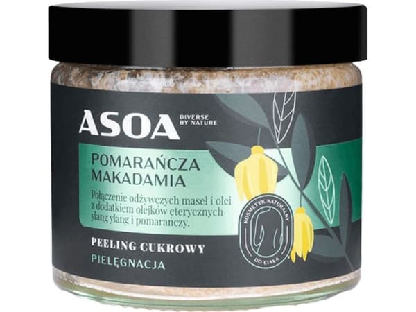 Asoa sukkerpeeling med macadamiaolje 200 ml