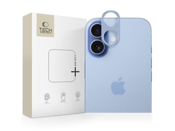 Tech-Protect Camalloy Fit+ kameraglass til iPhone 17 - blå