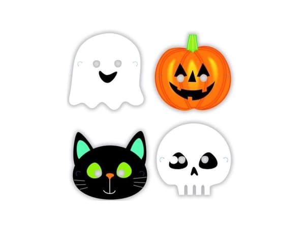 Halloween ystävät naamarit, 8 kpl