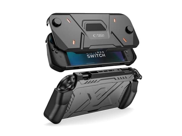 Tech-Protect Carbonox-skal till Nintendo Switch 2 - svart