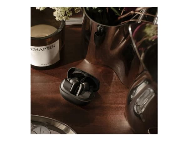 Sudio E4 Pro - True wireless-hodetelefoner med mikrofon - i øret - Bluetooth - aktiv støydemping - lydisolerende - midnatts sort