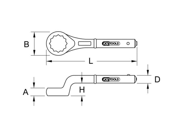 KS Tools 517.9124, 1 styck, 250 mm, 39 mm, 935 g