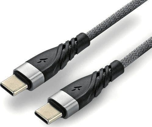 USB-kaapeli EverActive USB-A - USB-C 1 m harmaa (CBB-1CG)