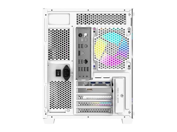 Darkflash DarkFlash B275 PRO hvitt kabinett + 6 vifter