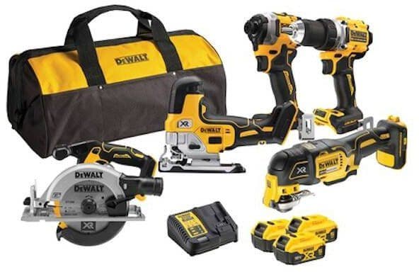 DEWALT COMBO-set 18V DCK502P3 (DCD800, DCF850, DCS355, DCS565, DCS335) 3x5,0Ah