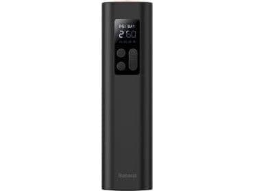 Baseus mini däckluftkompressor för cigarettuttag - svart