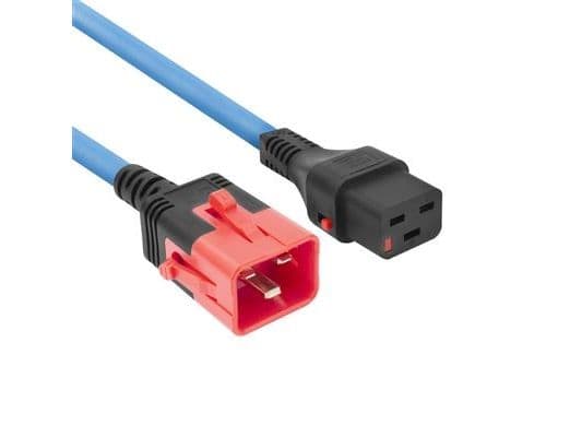 ACT nätkabel C19L-C20DL BU 1,0 m