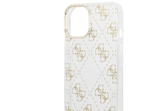Guess GUHCP14MHG4MHG iPhone 14 Plus 6.7" gold/gold hardcase 4G Pattern Script